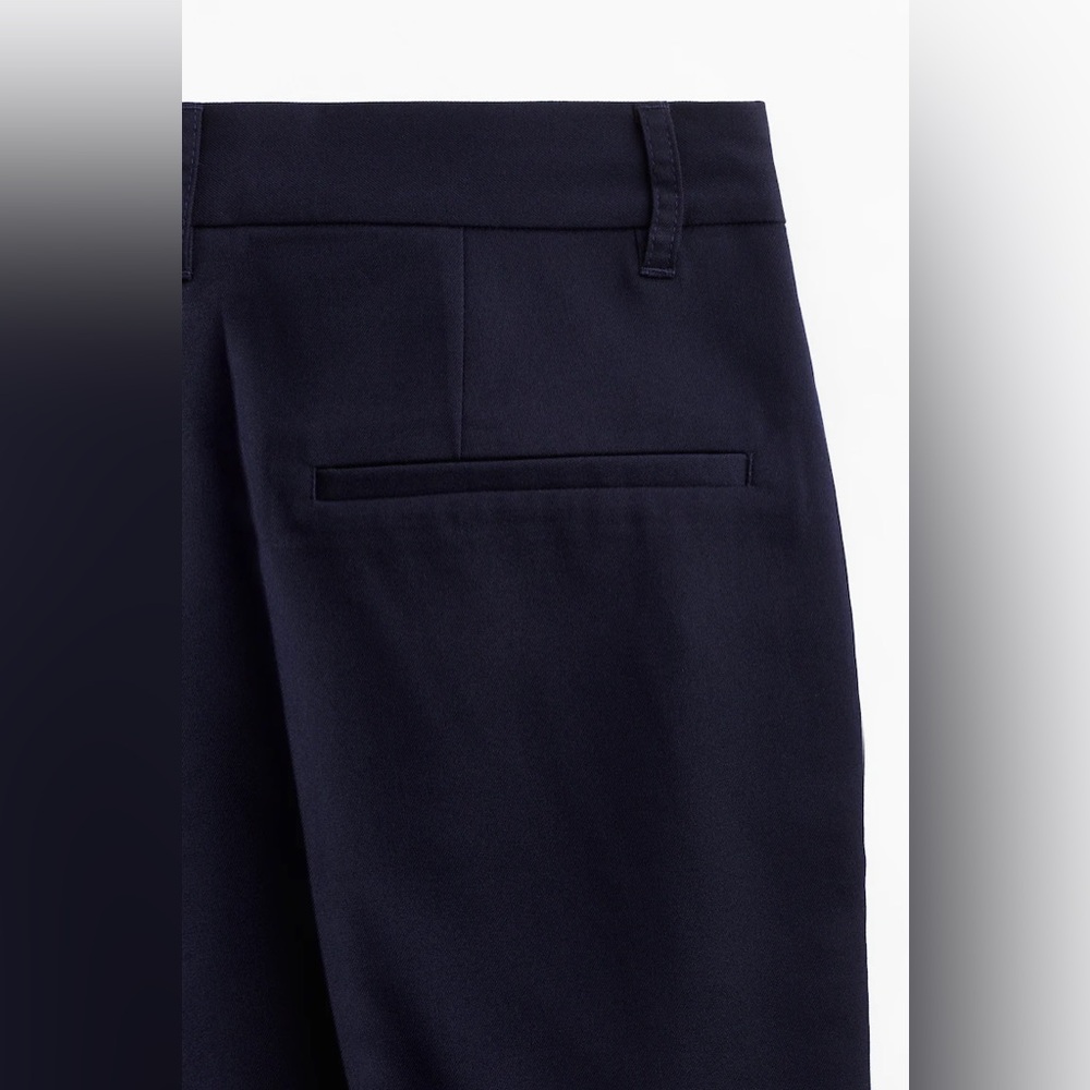 H&M Navy Ankle-length slacks size 4 - Picture 3 of 9